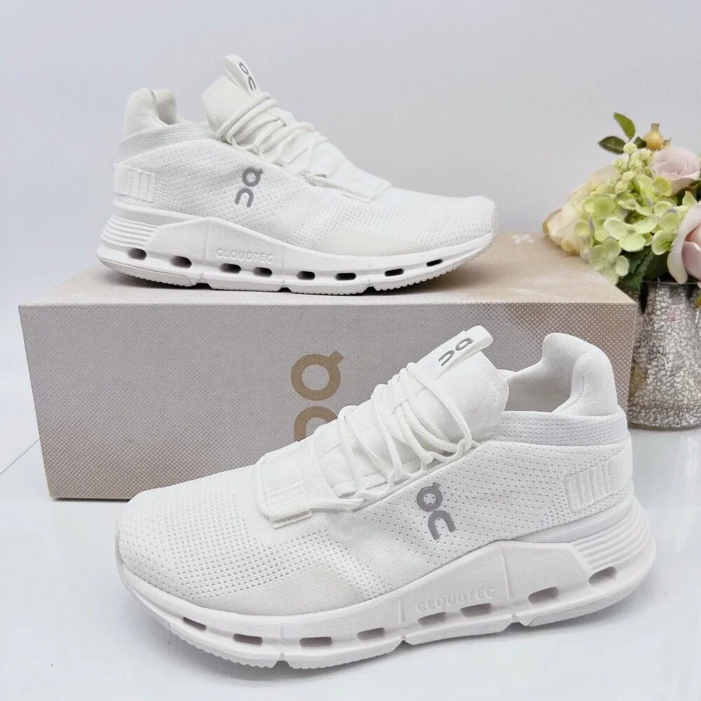 On Cloud Cloudnova Running Shoe Sneaker Undyed-White Mens Size US 8.5 - Picture 1 of 10